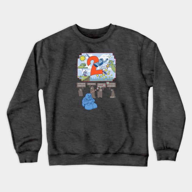 Robot Crewneck Sweatshirt by jodyeilish